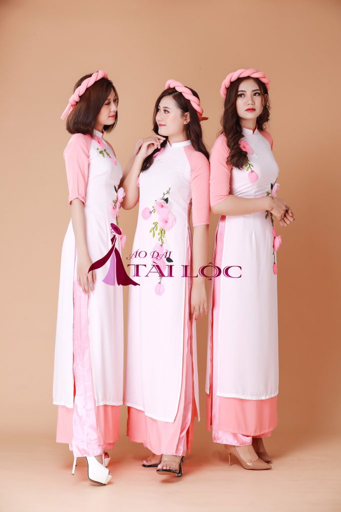 Áo dài bưng quả cam Áo dài bưng quả cam
