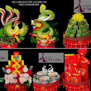 6 MÂM QUẢ CƯỚI GÓI 51: 6.645.000 VND