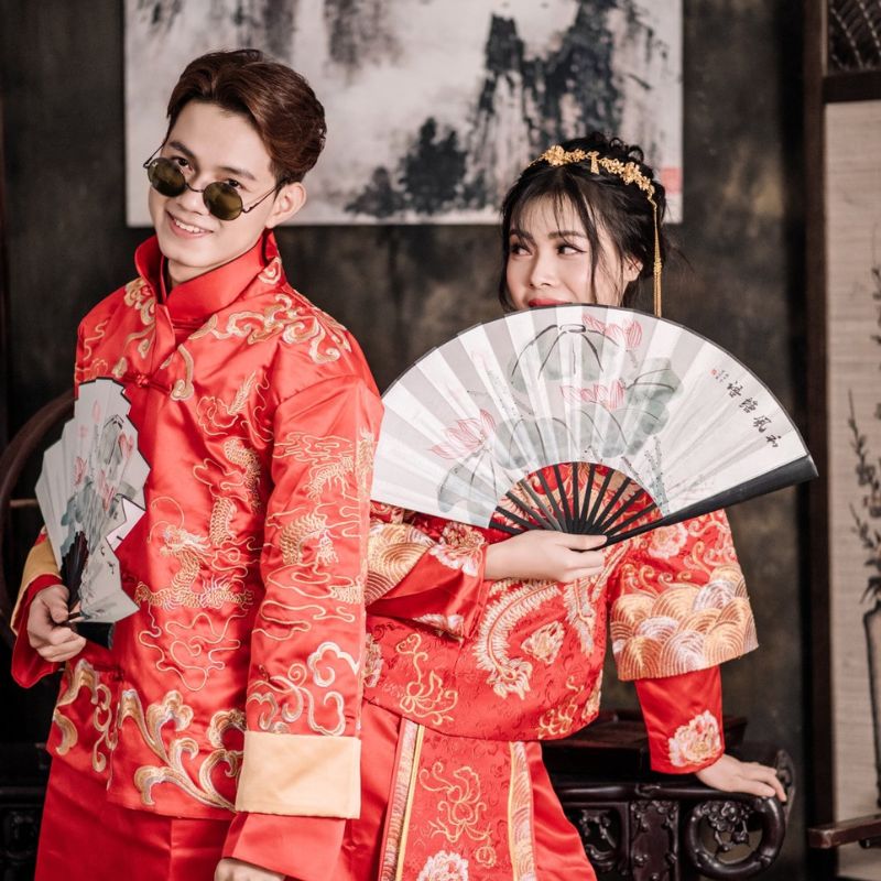 Chụp ảnh cưới cổ trang Trung Quốc đơn giản