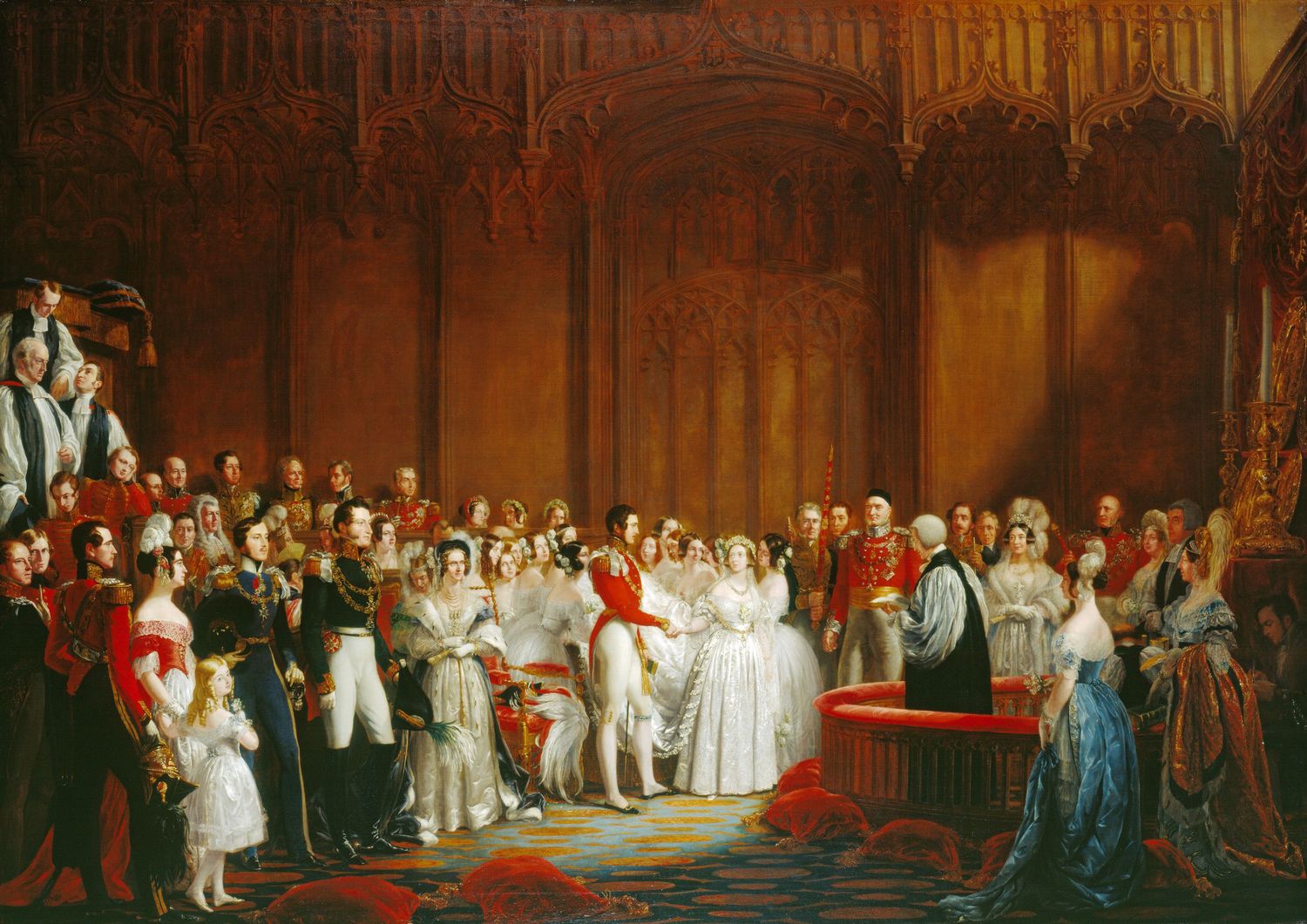 Đám cưới năm 1840 của nữ hoàng Anh Victoria với hoàng tử Albert