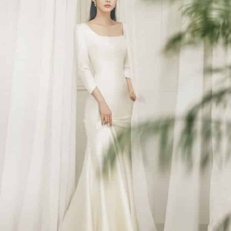 15 mẫu váy cưới Hàn Quốc đẹp đơn giản tinh tế và sang trọng nhất  Đẹp365