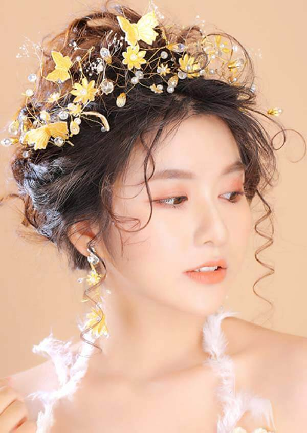 Trang điểm cô dâu kiểu Hàn Quốc với tone cam