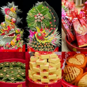 6 Mâm Quả 18 : 4.200.000vnd (KHÔNG TẶNG ÁO DÀI)